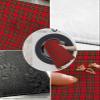 Fluffy Bath Rug Christmas Tartan Red Green Plaid,Non Slip Shag Carpet Soft Floor Door Mat Valentine's Day Romantic Stripe,Absorbent Entrance Rugs for Kitchen Bathroom Living Room view 2
