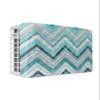 T&H XHome Indoor Air Conditioner Cover - Northern Europe Blue Geometric Wave Stripes Double Insulation Waterproof Adjustable Inside Window AC Unit Cover Parts with Free Elastic Straps, 28x20x3.5IN view 1