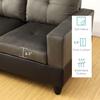 A Ainehome 2 Pieces Sectional Sofa Sets, L-Shape Sofa Microfiber Couch Living Room Sofa Set with Chaise Using for Living Room Furniture(A-Taupe, Left Hand Facing) view 4