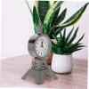 ARTIBETTER Alarm Clock Lady Statue Eiffel Tower Sculptures Eiffel Tower Figurine France Wake up Clock Statue Aldult Small Desk Clock Office Plastic view 2