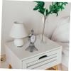 ARTIBETTER Alarm Clock Lady Statue Eiffel Tower Sculptures Eiffel Tower Figurine France Wake up Clock Statue Aldult Small Desk Clock Office Plastic view 4