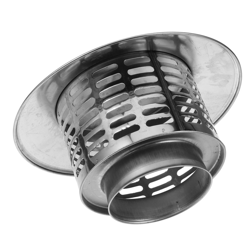 Yardenfun Stainless Steel Chimney Cap 7.3 Inch Umbrella Rain Hat Roof Chimney Cover for Bird and Rain Protection Outdoor Stove Flue Vent