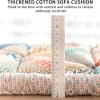 TaLcuS Bohemian Patchwork Cotton Quilted Sofa Couch Cover,Cotton Protective Couch Cover,Cotton Quilted Non-Slip Couch Covers Sofa Slipcover, Bay Window Cushion Seat (Color : C, Size : 50 * 180cm) view 3