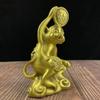 burid Pure Copper Monkey Statues Chinese Zodiac Guardian Feng Shui Office Study Desktop Figurine Home Decoration Housewarming Congratulatory Gift-Monkey view 3