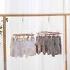 AtEEco 17/20 Clip Stainless Steel Portable Socks Clothespin Useful Clothes Rack Wardrobe Storage Hanger (Color : D) view 3