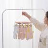 AtEEco 17/20 Clip Stainless Steel Portable Socks Clothespin Useful Clothes Rack Wardrobe Storage Hanger (Color : D) view 4