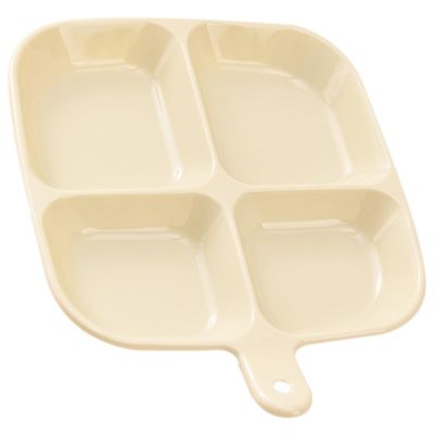 KICHOUSE Divided Dinner Plates Reusable Plastic Compartment Trays Microwave Dishwasher Safe Ideal for Kids Adults and Portion Control Meals Multicolor