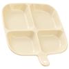 KICHOUSE Divided Dinner Plates Reusable Plastic Compartment Trays Microwave Dishwasher Safe Ideal for Kids Adults and Portion Control Meals Multicolor view 1