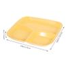 KICHOUSE Divided Dinner Plates Reusable Plastic Compartment Trays Microwave Dishwasher Safe Ideal for Kids Adults and Portion Control Meals Multicolor view 2
