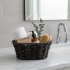 12 Pack Handmade Handwoven Dark Brown Seagrass 9 Oval Tray Baskets  Multipurpose Food, Bread & Fruit Serving Baskets for Home, Restaurants & Catering  Bulk Supply Set, Bathroom Organizer view 2