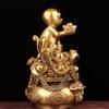 burid Pure Copper Monkey Statues Chinese Zodiac Guardian Feng Shui Office Study Desktop Figurine Home Decoration Housewarming Congratulatory Gift-Monkey view 4