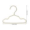 FRCOLOR 40Pcs Metal Dog Hangers for Closet Space-Saving Small Pet Clothes Racks 5.90 X 4.33 Inch Coat Hangers for Puppy Apparel view 2