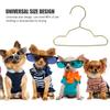 FRCOLOR 40Pcs Metal Dog Hangers for Closet Space-Saving Small Pet Clothes Racks 5.90 X 4.33 Inch Coat Hangers for Puppy Apparel view 3