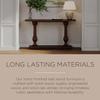 Maven Lane Arthur Traditional Rectangular Accent Console Table for Small Spaces and Front Door Entrance Hallway in Antiqued Brown Finish view 3
