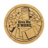 Farberware S'more Board with Recessed Handles, Reversible Kitchen Cutting Board for Entertaining and Meal Prep, Decorative Wood Board, 16 Inch, Bamboo view 1