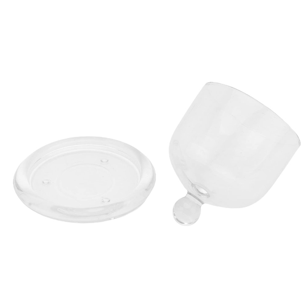 Amosfun 1pc Decorative Glass Dessert Creative Display Cloche for Home Decor Parties and Events Elegant Transparent Food and Presentation