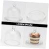 Amosfun 1pc Decorative Glass Dessert Creative Display Cloche for Home Decor Parties and Events Elegant Transparent Food and Presentation view 3