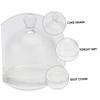 Amosfun 1pc Decorative Glass Dessert Creative Display Cloche for Home Decor Parties and Events Elegant Transparent Food and Presentation view 4