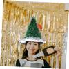 jojofuny Christmas Tree Hat Fun Headwear for Holiday Parties Comfortable Festive Costume Accessory for Family Gatherings and Photo Booth Props view 4