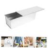 BRIGHTFUFU Breadbox for Baking Loaf Pan Lid Small Loaf Pans Aluminum Alloy Nonstick Easy Clean for Home Professional Use view 3