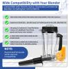 64 OZ Container for Vitamix Blender Pitcher, Replace Classic C-Series 5200 6300 5000 5500 4200 4500 750 Blender Cup,for vitamix Blender Container Jar Cup with Blender Blade Assembly and Tamper view 2