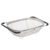 4qt Stainless Steel Oval Strainer Basket Colander, Over The Sink Colander Fine Mesh Expandable, Colander For Kitchen Sink, Vegetables, Strain, Drain, Rinse Fruits (6 Quart Strainer Basket) view 1