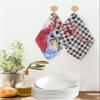 Black White Waffle Kitchen Dish Towels Set of 2,Super Absorbent & Quick Dry Hair Hand Bath Tea Golf Microfiber Towel,Soft Yoga Gym Sweat Workout Towel Washcloth,Christmas Snowman Bird Buffalo 12"x12" view 2