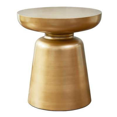 LINKIO Side Tables Bedroom Creative Retro Round Bedside Table Iron Bedside Table Hand Brushed Craft Modern Style Bedroom Living Room Furniture Bed Side Table (Color : B)