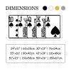Royal Flush Metal Wall Art, Poker Wall Art, Playing Cards Metal Wall Art, Metal Wall Decor, Geometric Wall Art, Different Wall Decor, Living Room Decor, Game Room Decor, Gift For Gamer (51"x23" | 130x58cm, Silver) view 4