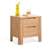 LINKIO Side Tables Bedroom Nightstand with 2 Drawers Locker Square Sofa Side Table Storage Cabinet for Bedroom Living Room Office 17.7" Height Bed Side Table view 1