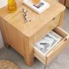 LINKIO Side Tables Bedroom Nightstand with 2 Drawers Locker Square Sofa Side Table Storage Cabinet for Bedroom Living Room Office 17.7" Height Bed Side Table view 3