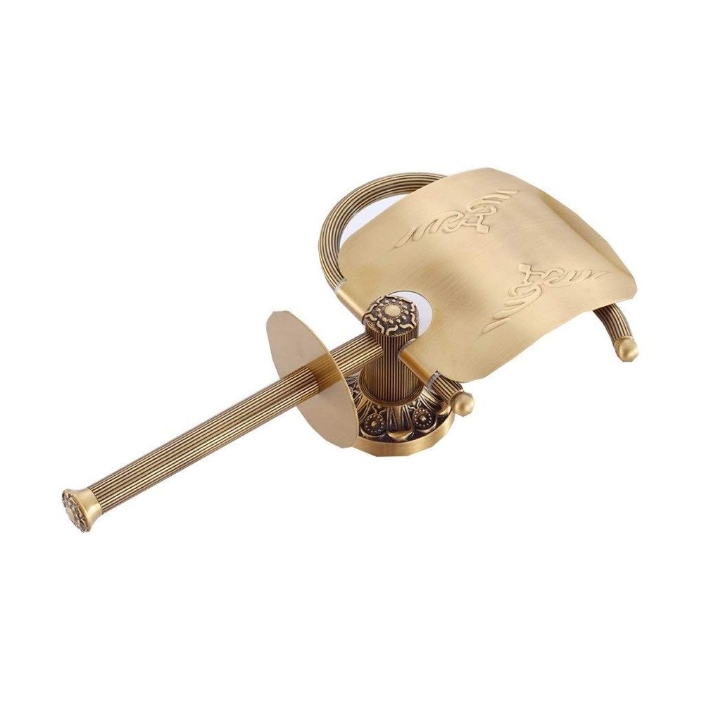Free Standing Toilet Paper Holder European Copper Towel Holder Bathroom Toilet Paper Holder Bronze Wall-Mounted Toilet Paper Holder Toilet Paper Holders