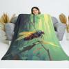 CAPITUNEISKINEPA Cicada Insect Blanket Gifts Mens Blanket Cute Throw Blankets 50" x 60" view 3