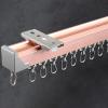 Curtain Track Ceiling Mount, Sliding Shower-Ceiling Track, Heavy Duty Curtain Tracks Rods System, Curtain Guide Rail, Living Room Curtain Track, For Living Room, Bed Room, Shower ( Color : Rose Gold , view 2