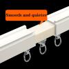 Curtain Track Ceiling Mount, Sliding Shower-Ceiling Track, Heavy Duty Curtain Tracks Rods System, Curtain Guide Rail, Living Room Curtain Track, For Living Room, Bed Room, Shower ( Color : Rose Gold , view 4