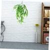 Amosfun Realistic Simulation Rattan Artificial Grass Garland Greenery Wall Art for Home Outdoor Dec view 3