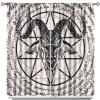 BAEKJIN Goat Head Curtains Ferocious Evil Skull Witch Mysterious Symbol Rod Pocket Blackout Window Drapes 2 Panels Set for Bedroom Living Room Decor 42x45in Decor view 1