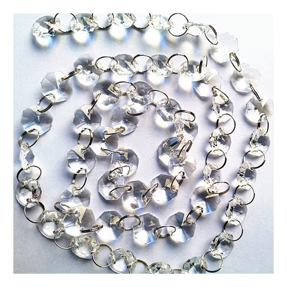 Chandelier Crystal Prisms Pendants 30m Acrylic Beads Strand Party Chandelier Trimming Curtain Lighting Decoration Chandelier Crystal Prisms Pendants