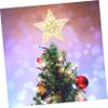 Amosfun Xmas Tree Star Topper Decoration Lights Christmas Tree Star Ornament for Holiday Home Decor for Parties and Festive Gatherings view 2