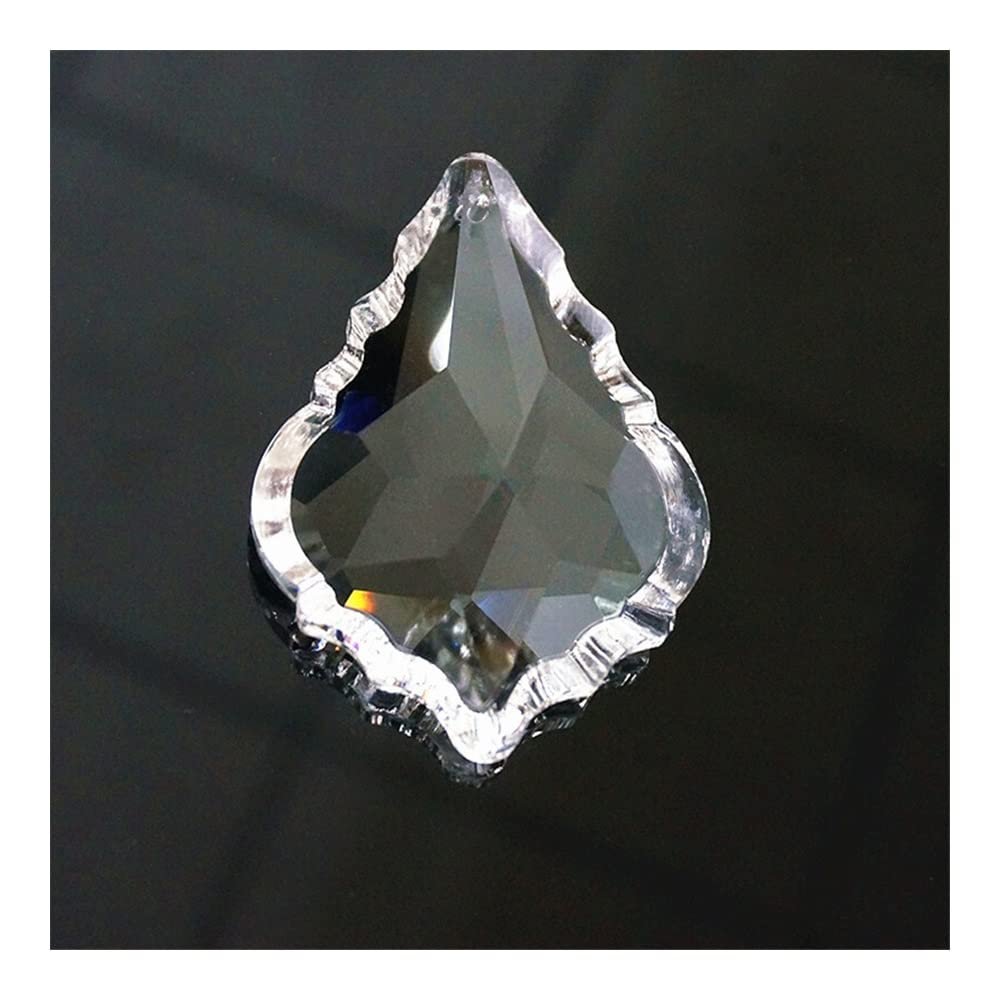 Chandelier Crystal Prisms Pendants 72pcs/lot Transparent 76mm Chandelier pendant (with ring )crystal maple leaf prisms pendandt chandelier parts, crystal lamp parts hanging lighting parts Chandelier C