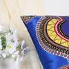 BintaRealWax African Printed Pillowcase 18x18inch/45x45cm Soft Bright Satin Ankara Fabric Splicing Pillows Living Room Sofa Pillowcase view 4