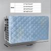 T&H XHome Indoor Air Conditioner Cover - Minimalist Lines Leaves Flowers Blue Double Insulation Waterproof Adjustable Inside Window AC Unit Cover Parts with Free Elastic Straps, 21x15x3.5IN view 2