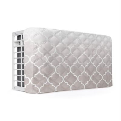T&H XHome Indoor Air Conditioner Cover - Beige Gradient Retro Morocco Pattern Double Insulation Waterproof Adjustable Inside Window AC Unit Cover Parts with Free Elastic Straps, 21x15x3.5IN