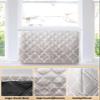 T&H XHome Indoor Air Conditioner Cover - Beige Gradient Retro Morocco Pattern Double Insulation Waterproof Adjustable Inside Window AC Unit Cover Parts with Free Elastic Straps, 21x15x3.5IN view 3