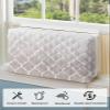 T&H XHome Indoor Air Conditioner Cover - Beige Gradient Retro Morocco Pattern Double Insulation Waterproof Adjustable Inside Window AC Unit Cover Parts with Free Elastic Straps, 21x15x3.5IN view 4