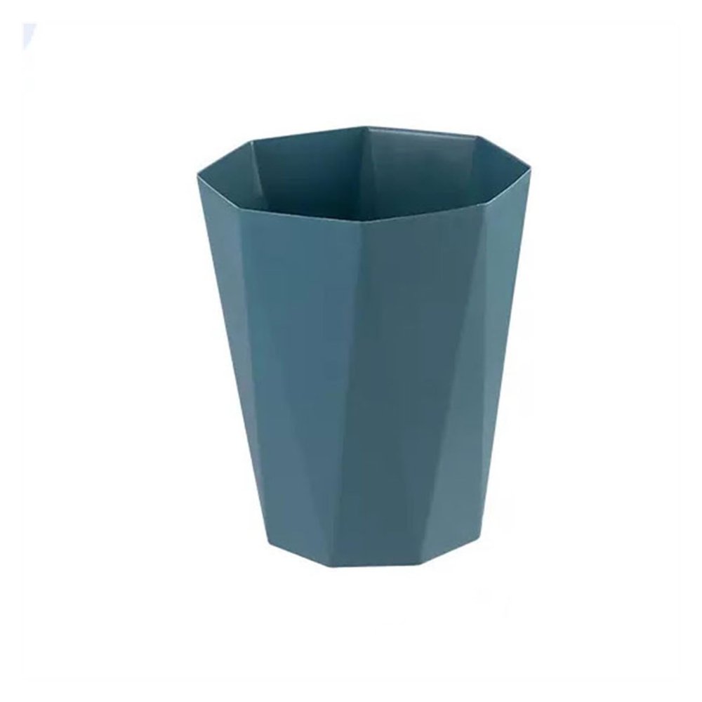 TOOSII Kitchen Garbage Can Simple Trash Can for Home Living Room Bathroom Kitchen Lidless Large Creative Trash Can Bedroom Office Waste Paper Basket Bathroom Waste Basket (Color : Blue, Size : Large)