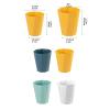 TOOSII Kitchen Garbage Can Simple Trash Can for Home Living Room Bathroom Kitchen Lidless Large Creative Trash Can Bedroom Office Waste Paper Basket Bathroom Waste Basket (Color : Blue, Size : Large) view 2