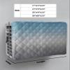 T&H XHome Indoor Air Conditioner Cover - Blue Gray Gradient Double Insulation Waterproof Adjustable Inside Window AC Unit Cover Parts with Free Elastic Straps, 21x15x3.5IN view 2