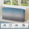 T&H XHome Indoor Air Conditioner Cover - Blue Gray Gradient Double Insulation Waterproof Adjustable Inside Window AC Unit Cover Parts with Free Elastic Straps, 21x15x3.5IN view 4