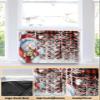 Christmas Indoor Air Conditioner Cover - Christmas Snowman Xmas Tree Silhouette Red Black Buffalo Plaid Double Adjustable Inside Window AC Unit Cover Parts with Free Elastic Straps, 21x15x3.5IN view 3